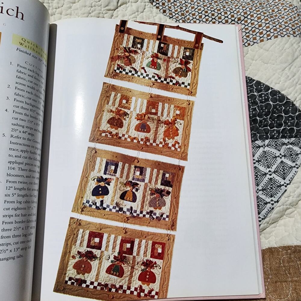Primitive Applique Pattern Primitive Quilt Pattern Book Rustic Quilt Pattern - Picture 10 of 15